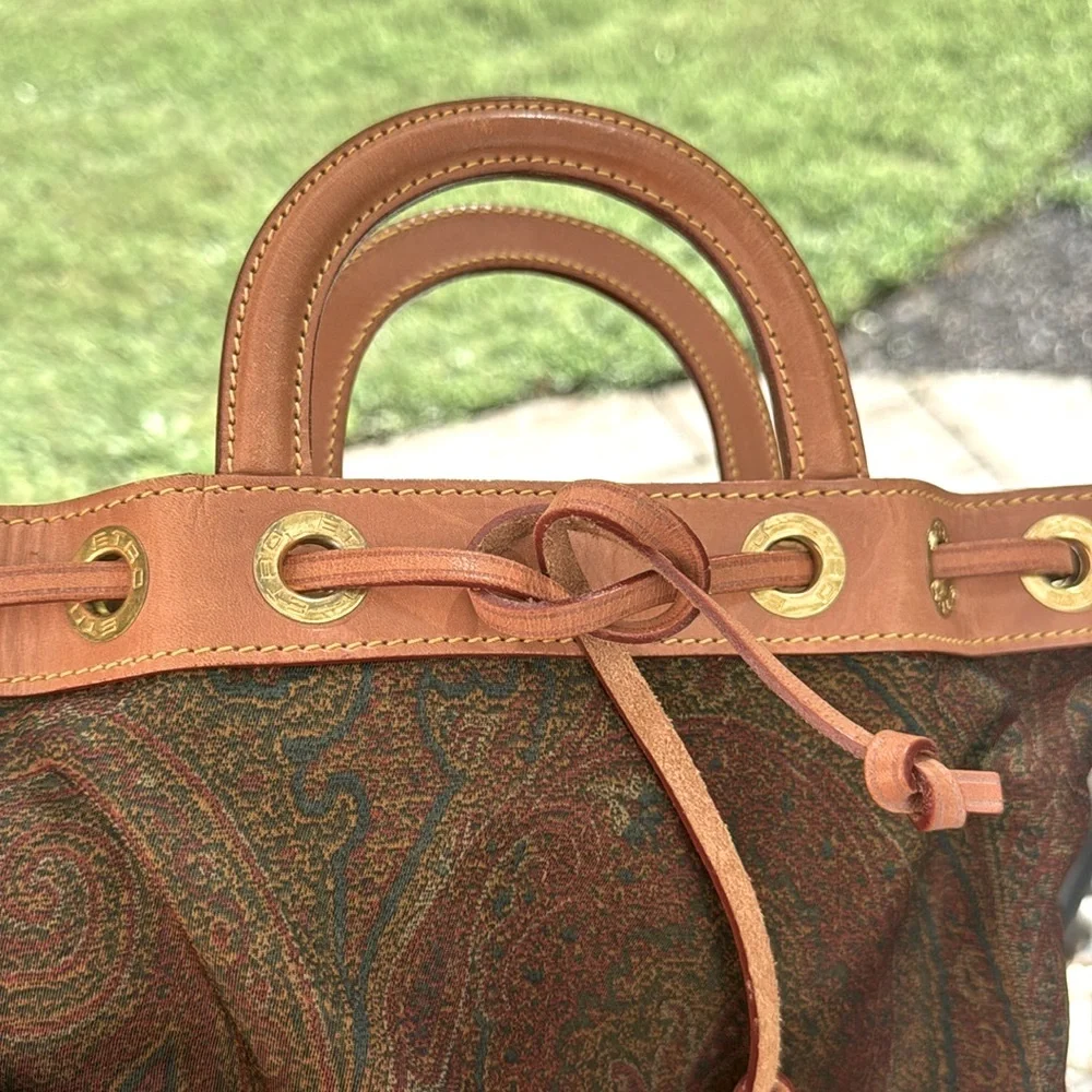 Etro bag Brown and Tan Women's Paisley Bag